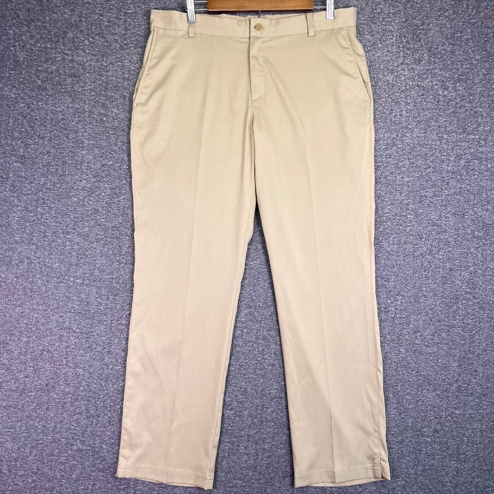 Nike Golf Pants Mens 35x30 Khaki Tan Dri-FIT Tour Performance Athletic Business